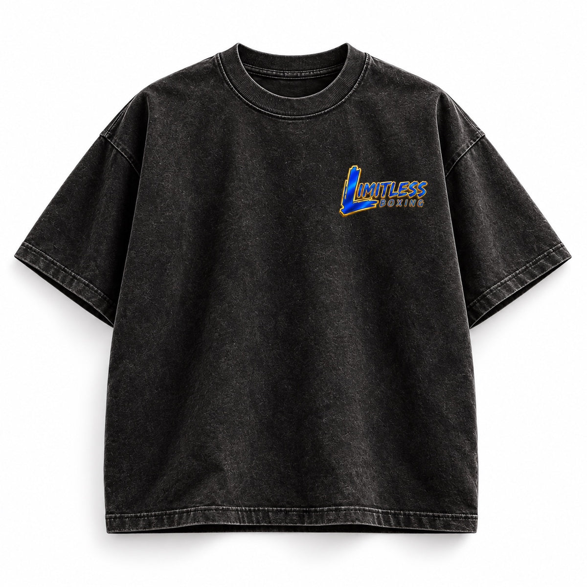 Limitless Boxing tee-front design mockup
